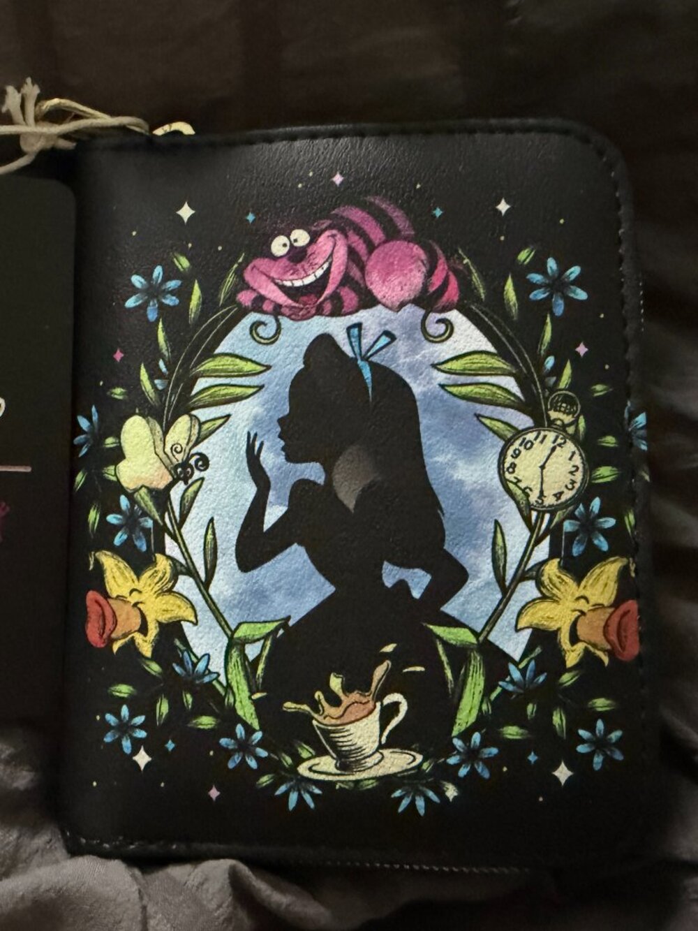Alice in Wonderland & Flowers Zip Loungefly Wallet